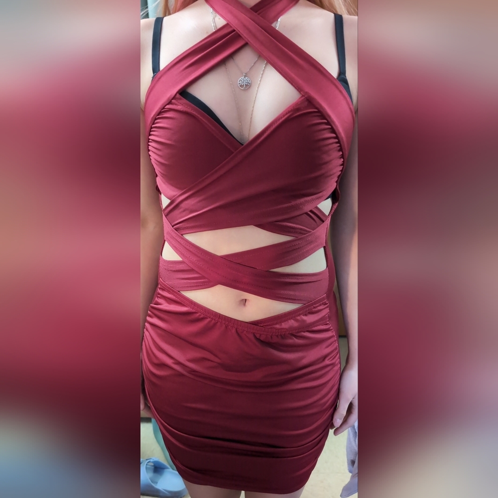 Shein multi slit dress XS